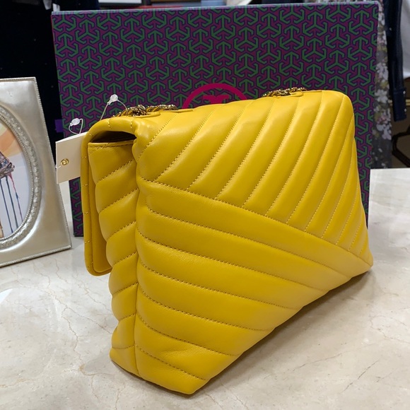 TORY BURCH KIRA CHEVRON CONVERTIBLE SHOULDER BAG - Picture 7 of 16